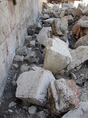 Large Fallen Stones near the Western Wall